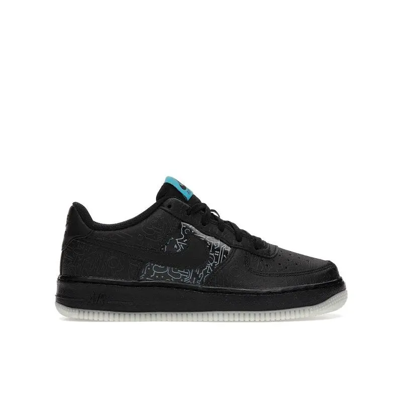Nike Kid's Air Force 1 Low Computer Chip Space Jam, from StockX
