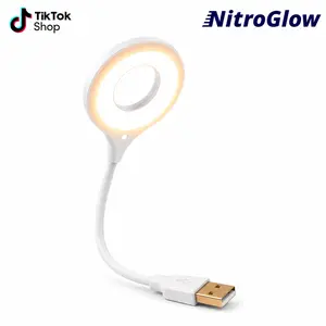USB Smart Voice Control LED Desk Lamp - Compact Portable Mobile, Flexible Gooseneck, 3 Color Modes, Eye Care, Hands-Free Car/Home Decorative Tailgate Light Accessory for Students (Limited Stock)