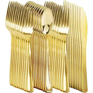 400 count  Plastic Silverware -  Plastic Cutlery Include 200 Forks, 100 Spoons, 100 , Disposable Silverware  for Party&Daily Using
