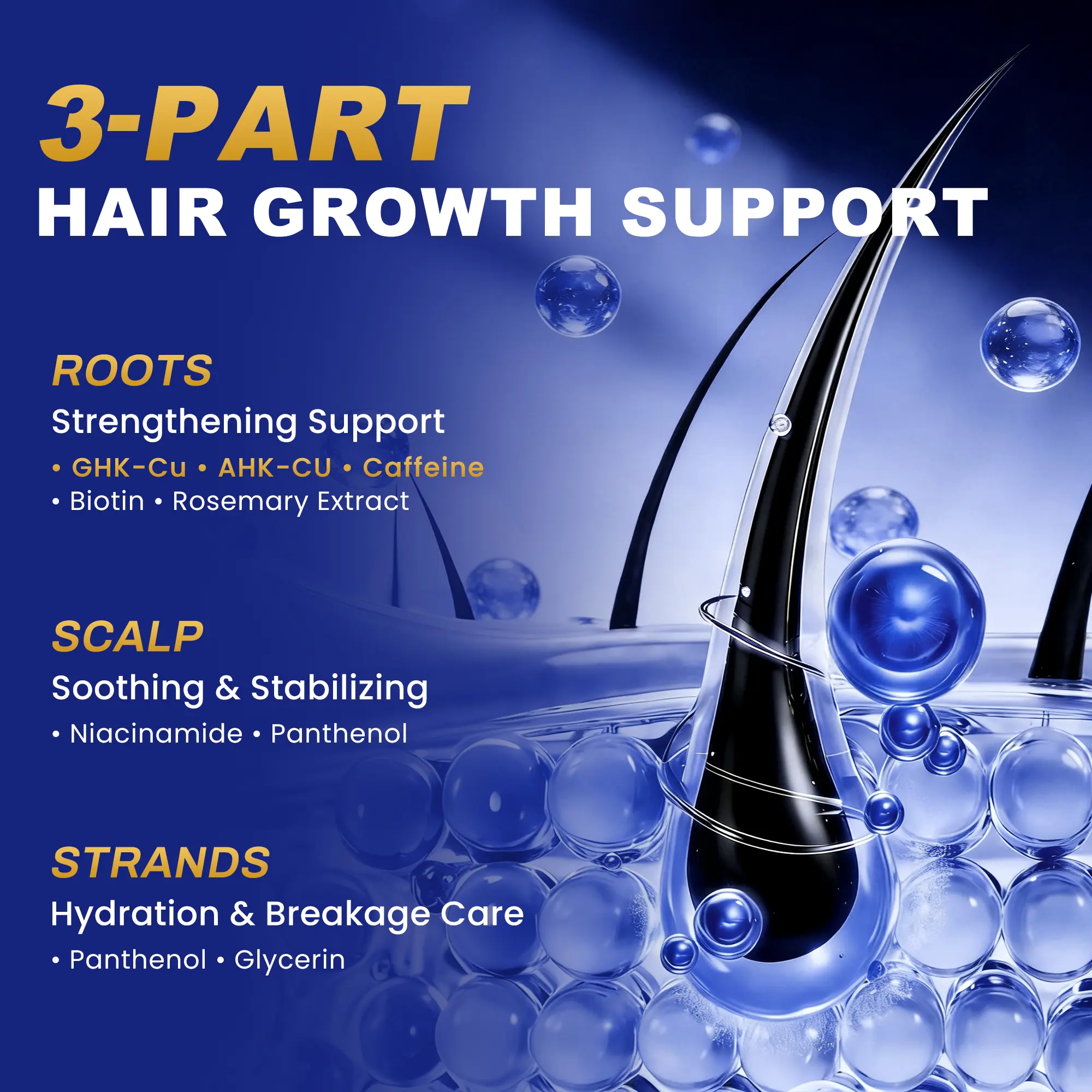 Dermatologist TestedGHK-CU Copper Peptide Serum for Hair Growth - Thicker  Fuller Hair in 8 Weeks | Scalp Essence for Stronger Roots | USA Design -  TikTok Shop