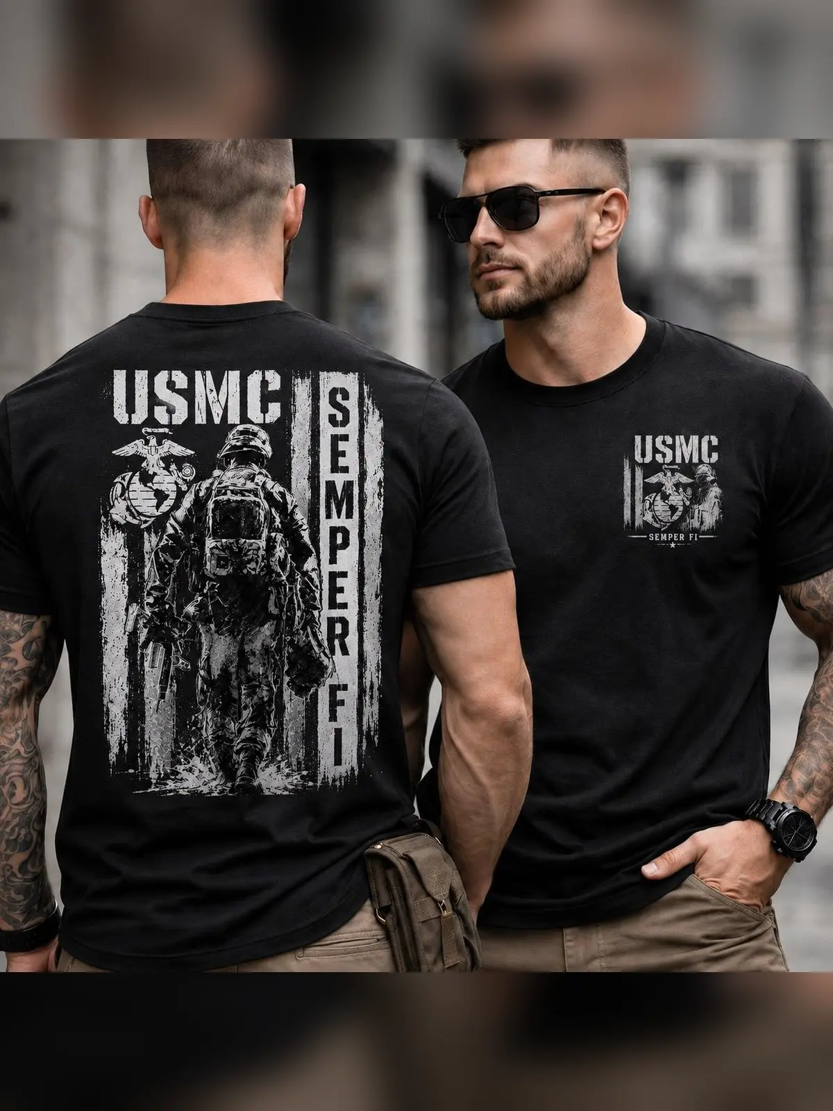 USMC Semper Fi Veteran Shirt, United States Marine Corps Military Patriotic T-Shirt, Marine Veteran Gift Tee, USMC Pride Graphic Shirt, Semper Fidelis Warrior Apparel, Military Supporter Tee, Veteran Father's Day Gift