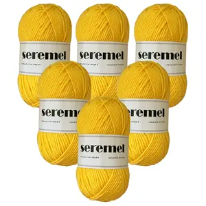 6 Pack Set 300g Acrylic Yarn Balls Soft Multicolor for Knitting Crochet, Beginner Friendly Knitting, Ideal for Beginners and Experts, Perfect for Sweaters Blankets Gloves Hats DIY Projects