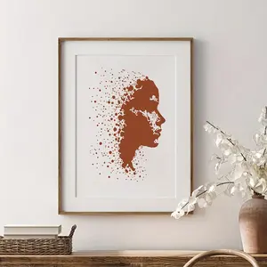 Large Reusable Face Contour Template, Ideal for Painting, Collage, DIY Crafts, Wall, Floor, Fabric, Art Creation, Multi-Project Use