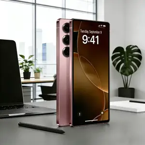 EET S25 Ultra Unlocked 5G Smartphone, 12GB+512GB, 6800mAh Battery, Fast Charging Capability, Android 14 System, 108MP+48MP Camera, Face & Fingerprint Unlock | Dual SIM | Autofocus | Built-in Pen |