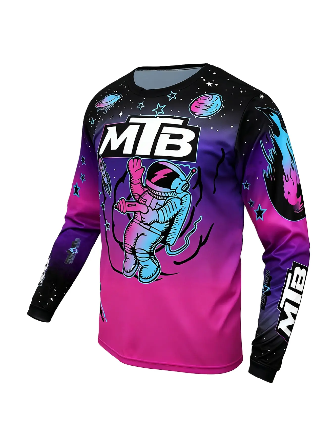 Men's mountain bike riding long sleeved top, 2026 BMX downhill racing suit, MTB off-road motorcycle breathable T-shirt outdoor fitness sportswear, Cycling Sports Wear, suitable for outdoor sports and training, fitness downhill DH clothing