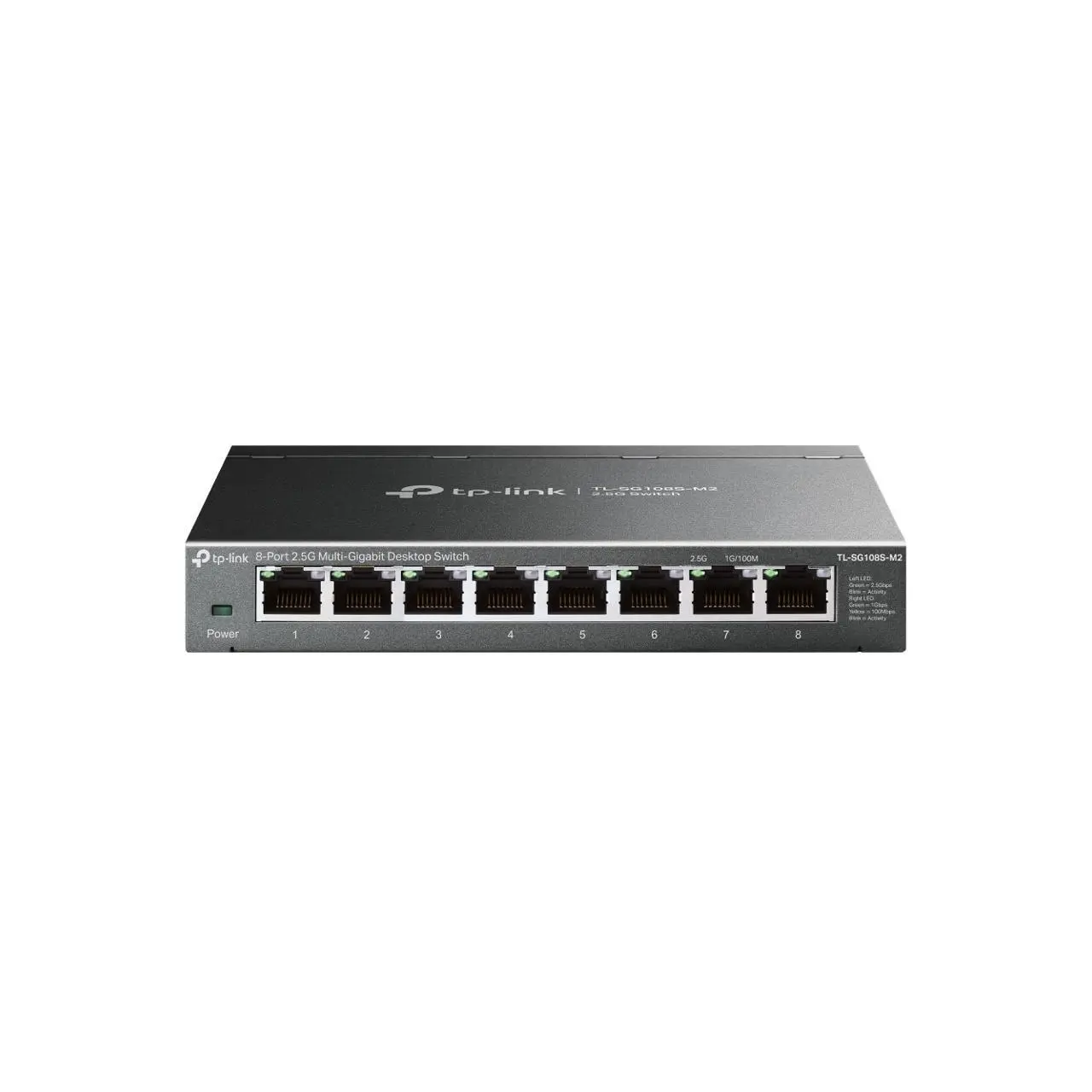 TP-Link TL-SG108S-M2 | 8-Port Multi-Gigabit 2.5G Ethernet Switch | Unmanaged Network Switch | Ethernet Splitter | Plug & Play | Desktop/Wall Mount | Silent Operation