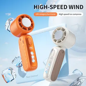 KOOLHIVE  Portable fan Handheld High Speed Fan 199 Adjustable Levels Foldable for Summer Travel Vacation