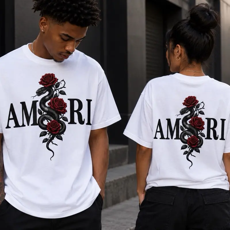 Men's Round Neck Loose-Fit Short-Sleeve Streetwear T-Shirt, Letter Print, Comfortable Daily Apparel for Relaxing, Leisure Use