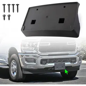 Front License Plate Frame for Dodge Ram 2500/3500 / 4500/5500 2019 2020 2021 2022 2023 2024 2025 Front Bumper License Plate Holder Mounting Bracket Cover Replace #   68362197AA CH1068166