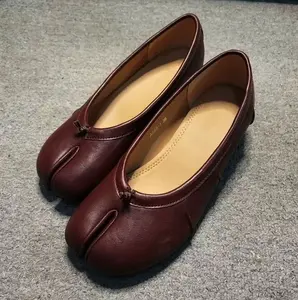 Soft Split-Toe Ballet Loafers, Minimalist Slip-On Flats, Lightweight All-Day Casual Footwear for Women