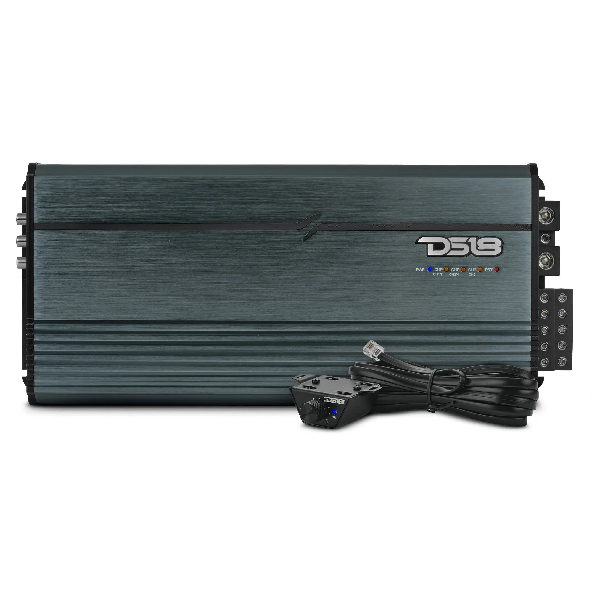 FRP Compact Full-Range Class D 5-Channel Amplifier – 250W x 4 + 1,200W Subwoofer Output