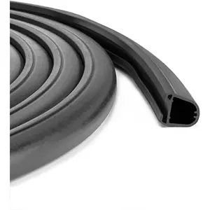 D-Seal RV Slide Out Seal 018-312-EKD RV D Seal Wiper Weather Stripping for Slides 1" x 15/16" x 35' Camper Slideout System Black Rubber