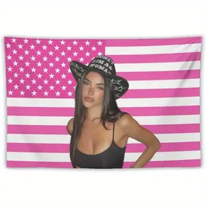 Tapestry National Flag Poster Dormitory Bedroom Funny Tapestry Indoor And Outdoor Decorative Wall Fashion Art Home Decoration Merch