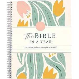 Women's Bible Study Guide, Elegant Floral Design, Soft Colors, Spiral Binding, Daily Prayer & Meditation Journal, Perfect Gift for Her, Daily Devotional Journal