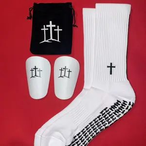 White Gripsocks + Shinguard Bundle