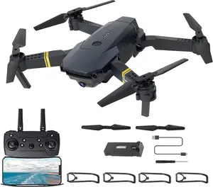 Foldable Drone with Camera for Adults/Kids  Foldable RC Quadcopter Drone with 1080P HD Camera WiFi FPV Live Video, Altitude Hold, One Key Take Off/Landing, 3D Flip, APP Control, beginner, Black