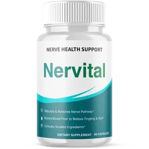 Nervital Advanced Nerve Support Pills Natural Vitamin Supplement Once Daily 60 Capsules