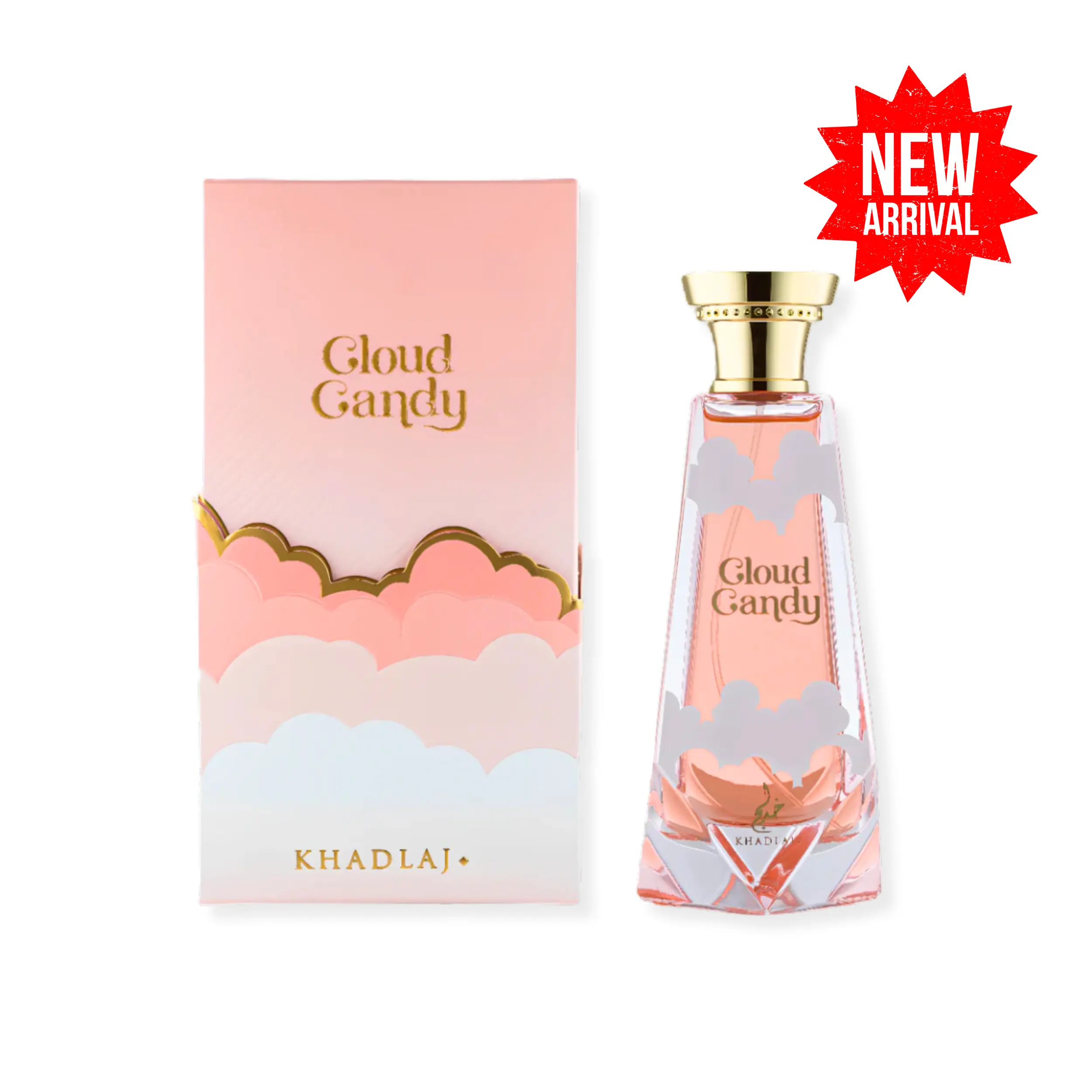 Khadlaj Cloud Candy Extrait de Parfum - 3 to 3.9 fl oz Unisex Fragrance for Beauty & Personal Care Enthusiasts