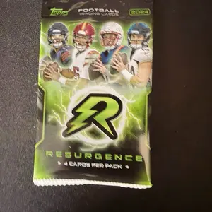 Topps Resurgence Single Pack - 2024 Football Trading Cards with 4 Cards Per Pack