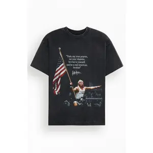 PacSun Men's Hulk Hogan Real American T-Shirt - Multicolor