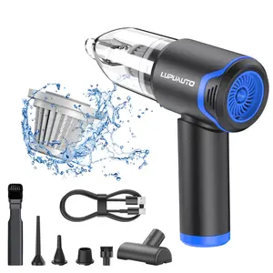 LUPUAUTO Car Vacuum Portable Cordless 20000Pa High Power 4in1 Handheld with LED Light & 4000mAh Battery for Car Home Office Pet Cleaning HEPA Filter & Versatile Attachments