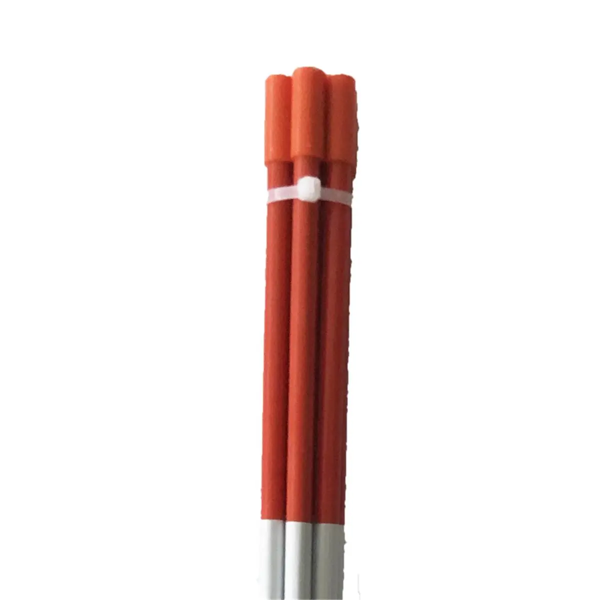 212 MAIN High Visibility Fiberglass Round 48" Home Plus Driveway Marker Set, Orange - Pack of 6