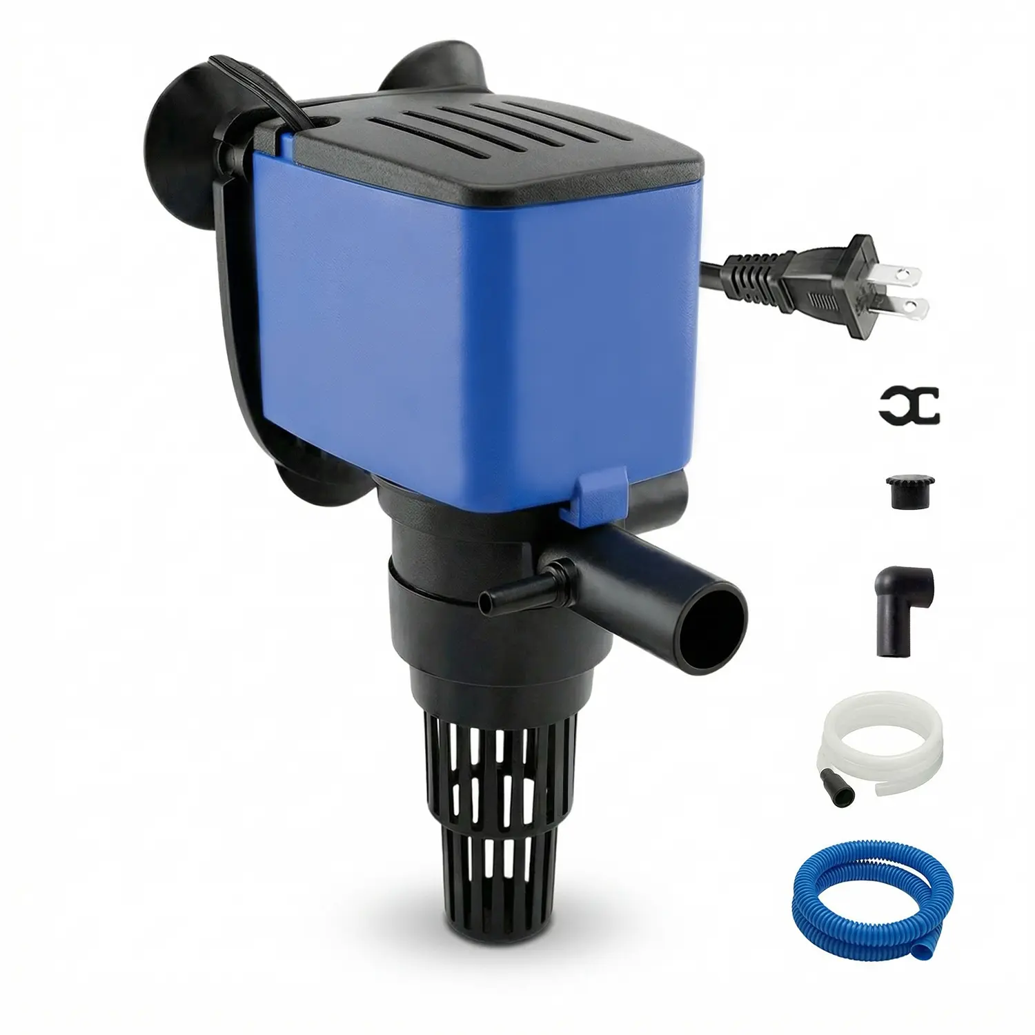 Aqua Dream Classic 320 GPH Undergravel Water Pump - Easy-Install 3-in-1 Fish Filter for Freshwater Aquariums, Quiet Operation, Tank Oxygenation, 1-Year Warranty (JA-602)