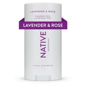 Native Deodorant Contains Naturally Derived Ingredients, 72 Hour Odor Control | Deodorant for Women and Men, Aluminum Free with Baking Soda, Coconut Oil and Shea Butter | Lavender & Rose
