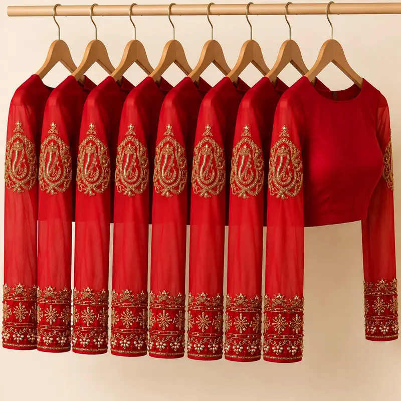 Ganesh work boutique blouse for saree