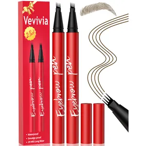 Vevivia Beauty 2-Pack Eyebrow Pens – Best Value Brow Pen Set, 4-Tip Natural Hair-Like Strokes, All-Day Wear Vevivia Beauty 2-Pack Eyebrow Pens – Best Value Brow Pen Set, 4-Tip Natural Hair-Like Strokes, All-Day Wear