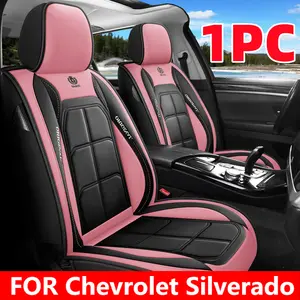 Waterproof PU Leather Car Seat Cover 1PC for Chevrolet Silverado Front Row Soft Comfortable Wear Resistant Interior Seat Cushion