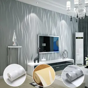 Thickened 3D Modern Seaweed Self-Adhesive Decorative Wallpaper Roll, 20.86x118.11 Inches, Easy Peel & Stick, Ideal for Living Room Bedroom TV Wall Decor, Textured Wall Paper