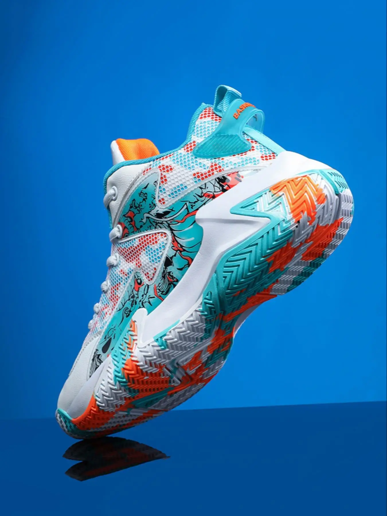 Men's Patchwork Pattern Lace-up Sneakers, Round Toe High Top Non-slip Running Shoes, Casual Comfortable Breathable Sports Shoes, Male All-match Walkin