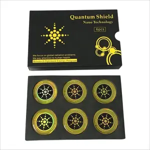 12 Golden EMF Stickers Blocker Neutralize Protection for Cell Phones case and Electronic Devices WiFi 5G