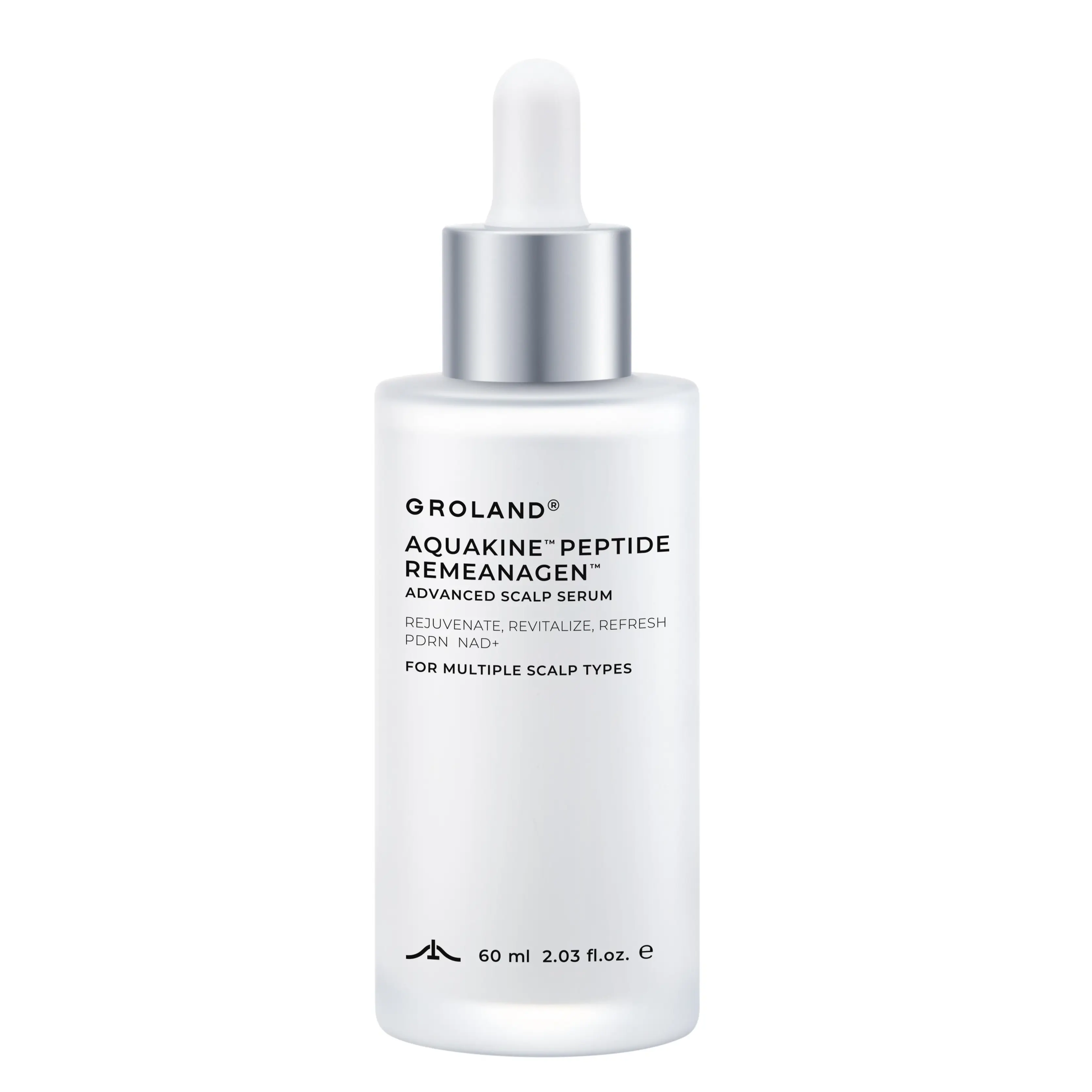 GROLAND Thickening Scalp Serum with PDRN & NAD+, Peptide Serum for Thicker, Fuller-Looking Hair, Lightweight, Non-Greasy Scalp Serum for Women & Men Hair Care, 60ml | 2.03 Oz tiktokshopbacktoschool
