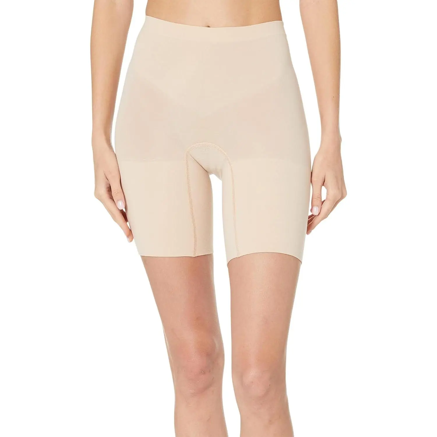 Women's Spanx Power Boy Shorts Body Shaper - Everyday Comfy Lightweight Cotton Fabric, Smooth Style, Soft Nude, 3X
