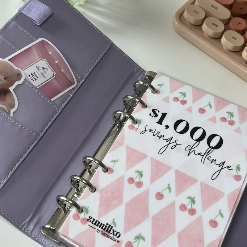 Cherry Pick Savings Binder  | $1,000 Challenge