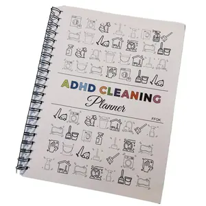 ADHD Daily Cleaning Planner & Organizer: Focus Checklist Notebook for Household, Office, Dorm | Durable Cover, Smooth Pages (1 Count)
