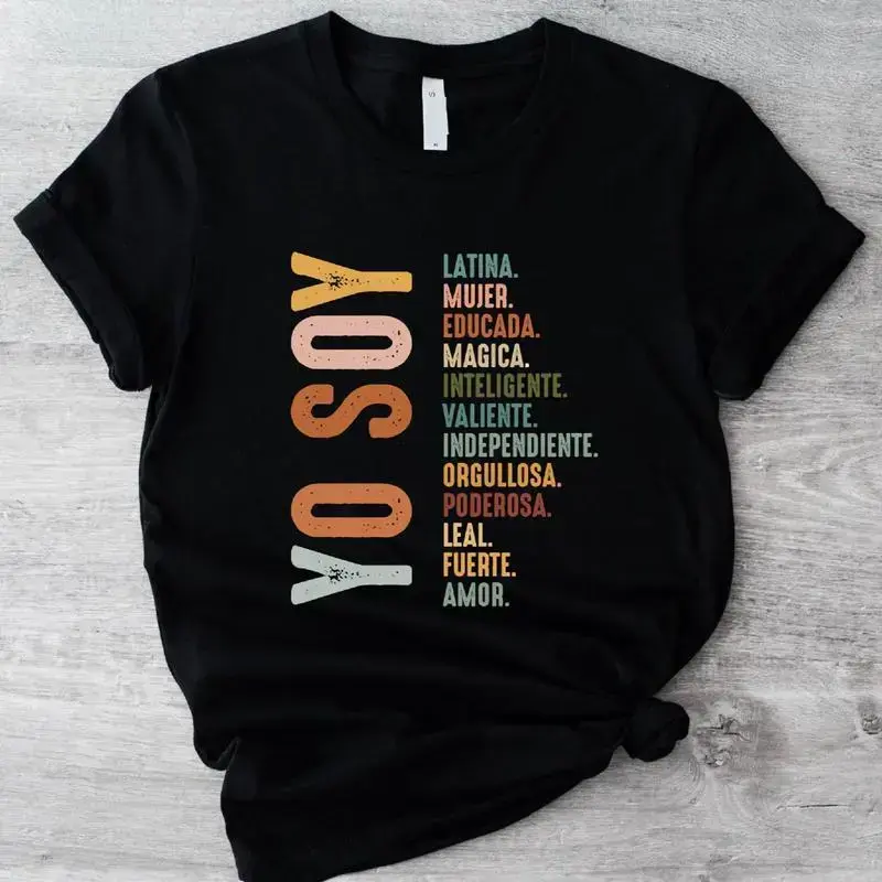 Yo Soy T-Shirt, Mujer Latina Shirt, Mexican Latina Mujer Independiente Tee, Hispanic Gift Shirt, Mexican Shirt. shirtslatinas Cotton CasualCHEN JX Shop