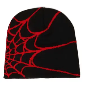 Trendy Knit Spider Web Beanie
