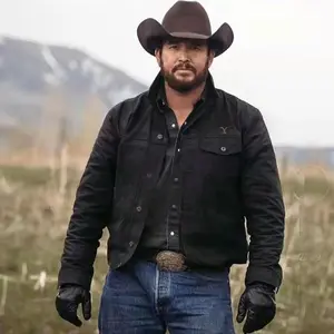 Black Cotton Jacket Men's Jean Jacket 5XL Cotton Denim Autumn Winter Jacket Male Jean Coats Men Cowboy Jackets