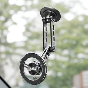 Joytutus Car Phone Holder Magnetic Alloy Rotating Folding Magsafe Phone Mount for Easy Navigation and Calls Automotive Electronics Accessories Aesthetic Compact Durable Installation Portable Space Stand Foldable Cellphone Smartphone Space Stand