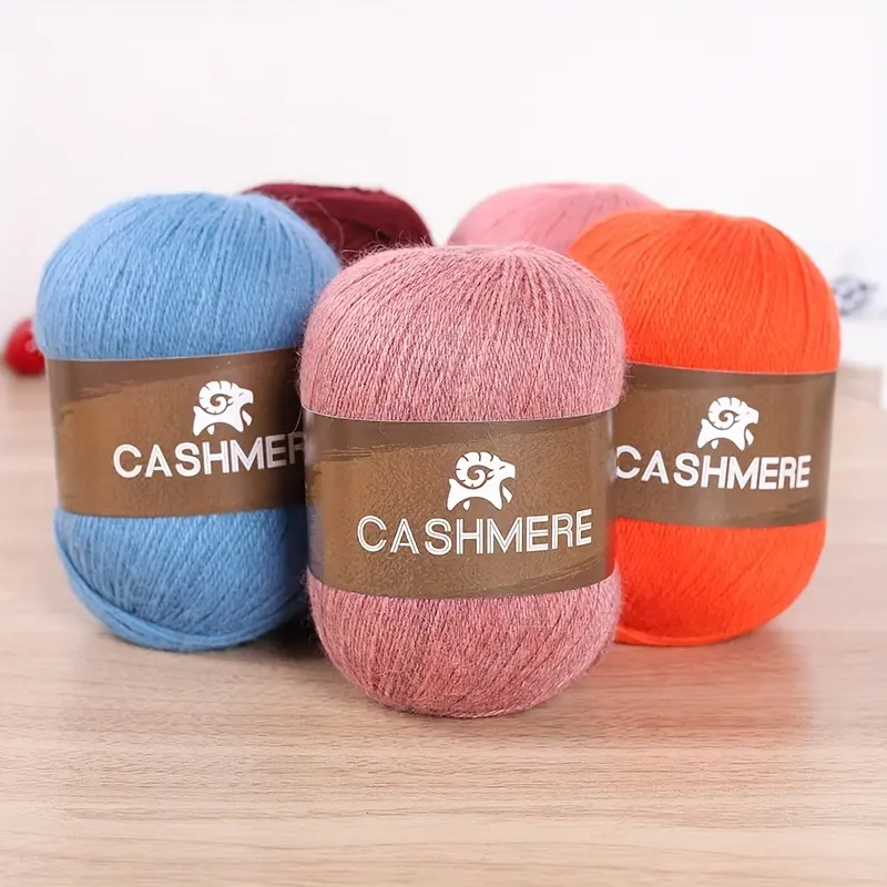 6pairs Cashmere 100.00% Yarn, Soft Warm Yarn For DIY Crocheting And Knitting Hat, Scarf Total 10.58oz+4.23oz
