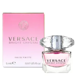 Versace Bright Crystal Eau de Toilette Mini 0.17 oz (5ml) - Floral & Fruity Notes, Timeless Fragrance for Women Versace Bright Crystal Eau de Toilette Mini 0.17 oz (5ml) - Floral & Fruity Notes, Timeless Fragrance for Women