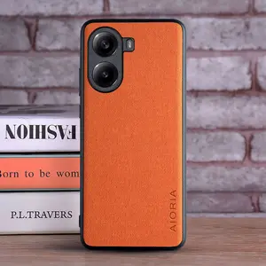 1 Piece Case for Xiaomi Poco X7 Pro Fashion Luxury Textile PU Leather Retro Business Phone Case