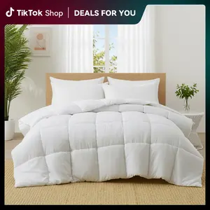PEACE NEST Cloud-Like Down Alternative Comforter – Soft Fluffy All Season Comforter, Breathable Hypoallergenic Bedding Father's Day Gift