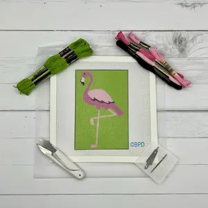 Flamingo Needlepoint Kit
