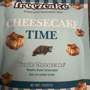 freezecake turtle cheesecake freeze dried cheesecake bites