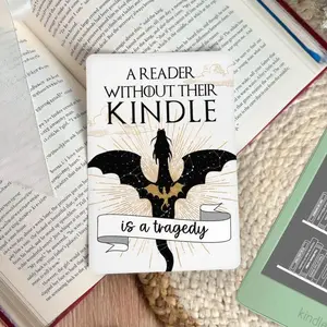 Dragon Kindle Insert | fantasy reader kindle accessories | bookish gift for reader | dark romance book lover merch | kindle paperwhite skin