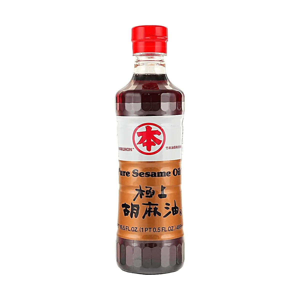 DAIMARUHONPO Maruhon Pure Toasted Sesame Oil 488ml - 1725 Founded Japanese Kitchen Staple for Stir-Frying & Salad Dressing